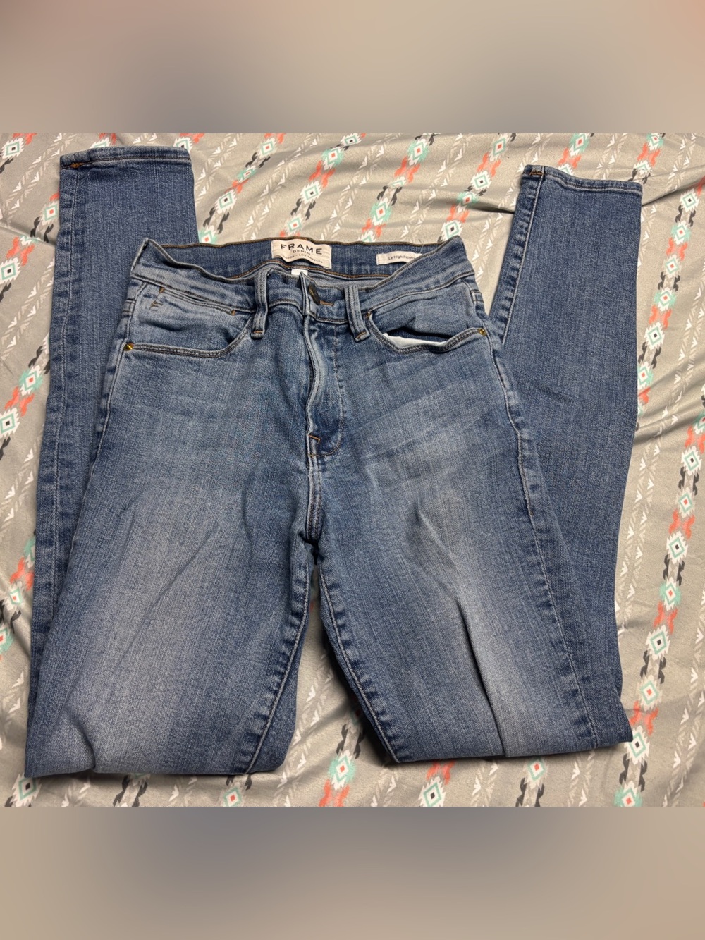⚛️Frame Denim Light-Mid Blue Skinny Jeans